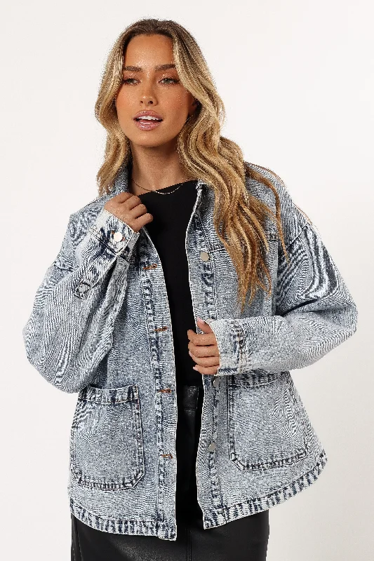 Women's Clothes And Apparel Sets Delana Denim Jacket - Denim