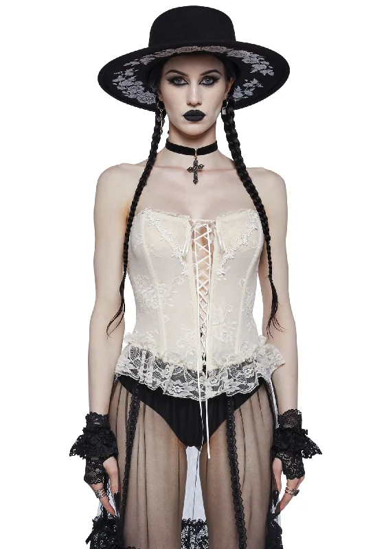 Charming Everyday Clothing For Women Haunting Presence Lace Bustier