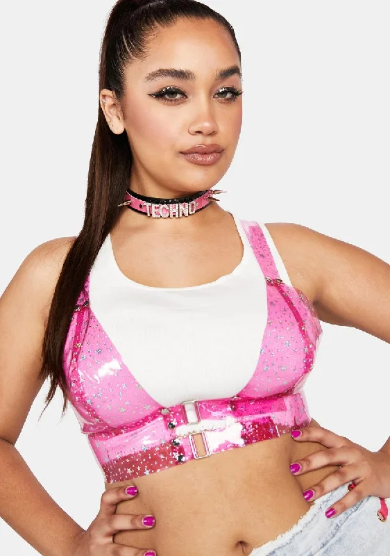 Women's Professional Outfit Plus Chasing Starlight Vinyl Bustier