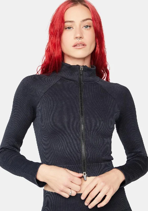 Women's Resort Apparel Getting Physical Ribbed Jacket
