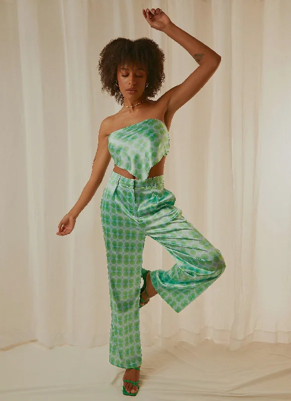 Women's Classic Outfit Past Treasures Pants - Seafoam