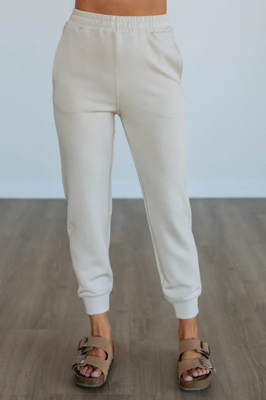 Vintage-Inspired Women's Clothes Kordell Lounge Joggers - Natural