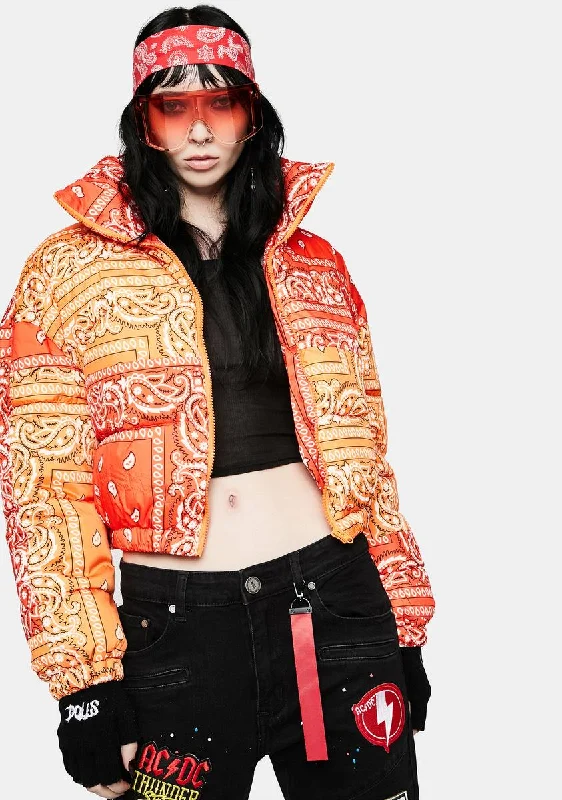 Women's Resort Apparel Paisley Midtown Puffer Jacket