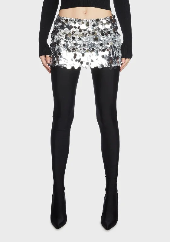 Women's Clothing Sabina Low-Rise Sequin Mini Skirt