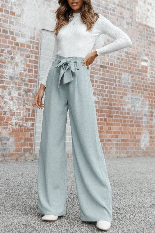 Women's Luxury Garments Kieran Pants - Sage Green