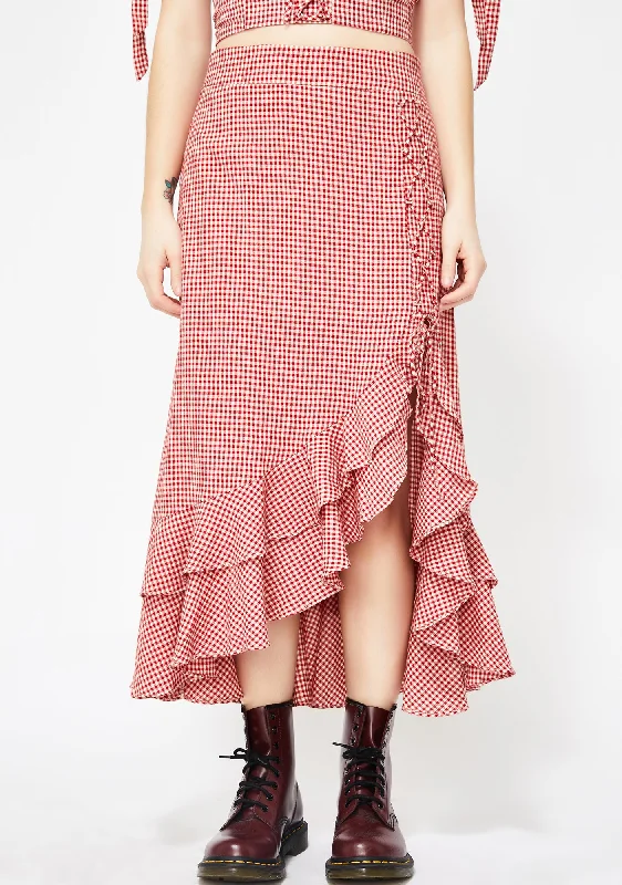 Women's Clothes And Apparel Sets Isn't She Lovely Gingham Skirt