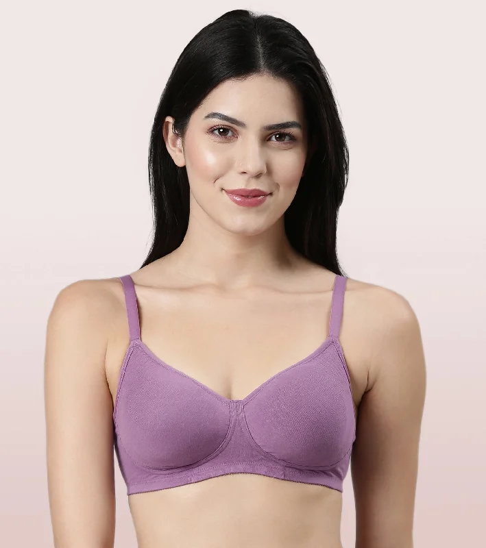 Women's Office Attire Enamor Fab-Cool Stretch Cotton Everyday Bra for Women- High Coverage, Non Padded and Wirefree Women's Office Attire Enamor Fab-Cool Stretch Cotton Everyday Bra for Women- High Coverage, Non Padded and Wirefree