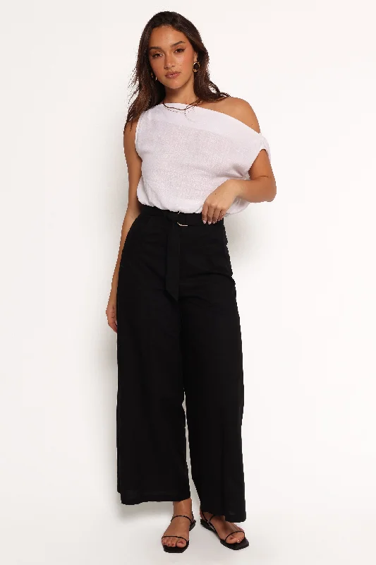 Women's Clothing Sets Sadie Wide Leg Pant - Black