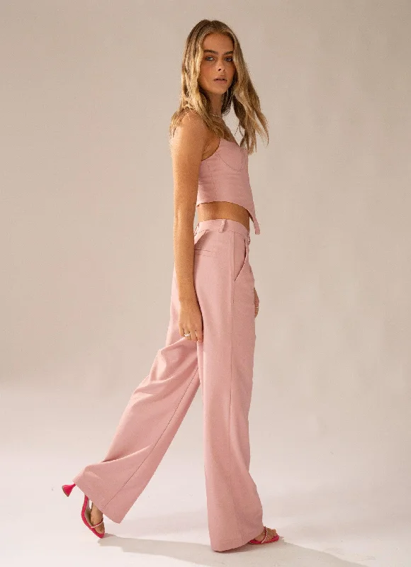 Trendy Athleisure Clothing For Women Magdalena Suit Pants - Lovers Pink