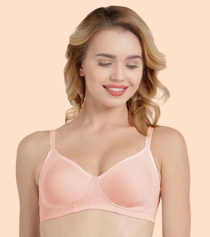 Women's Vacation Outfit Set Enamor Fab-Cool A042 Side Support Shaper Stretch Cotton Everyday Bra for Women- High Coverage, Non Padded and Wirefree - Pearl Women's Vacation Outfit Set Enamor Fab-Cool A042 Side Support Shaper Stretch Cotton Everyday Bra for Women- High Coverage, Non Padded and Wirefree - Pearl