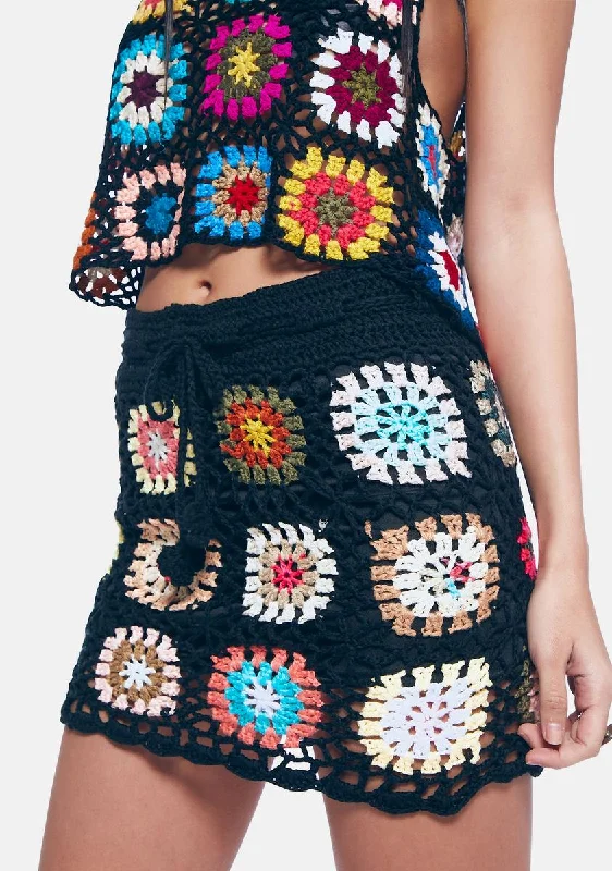 Trendy Athleisure Clothing For Women Hours Of Euphoria Crochet Skirt