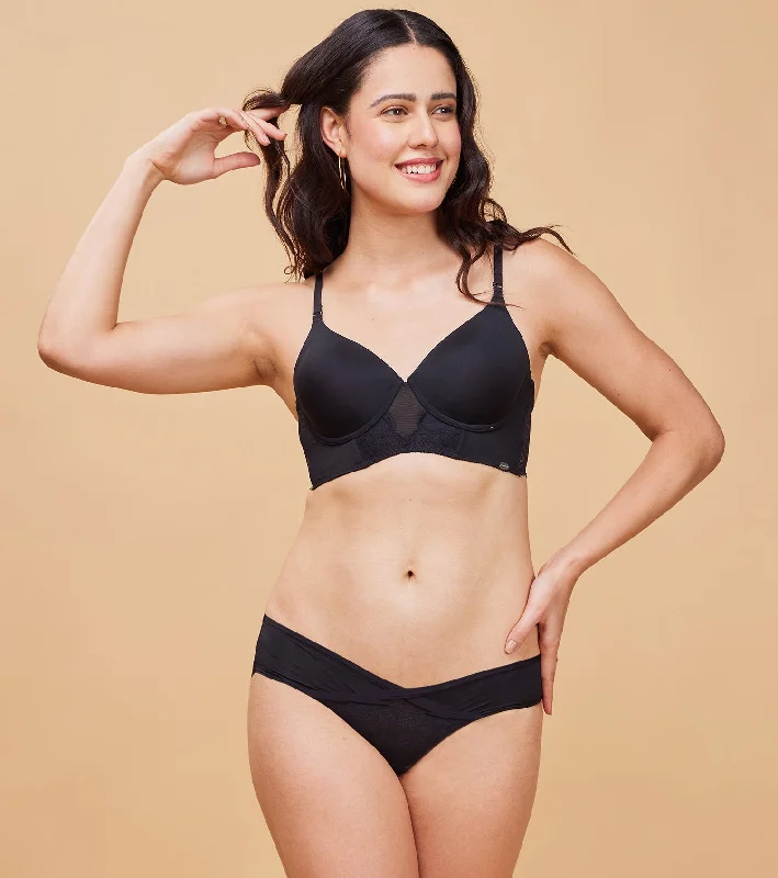 Women's Comfortable Lounge Attire Enamor P138 X-Pattern Low Waist Bikini: Trendy Front X-Shaping, All-Day Comfort Panty Women's Comfortable Lounge Attire Enamor P138 X-Pattern Low Waist Bikini: Trendy Front X-Shaping, All-Day Comfort Panty
