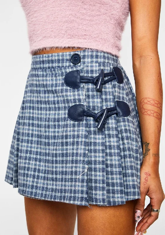 Women's Occasion Wear Apparel Effortless Charm Plaid Skirt