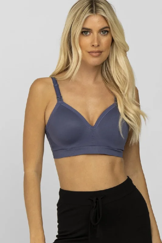 Women's Resort Apparel Navy Bravado Designs Plunge Nursing Bra