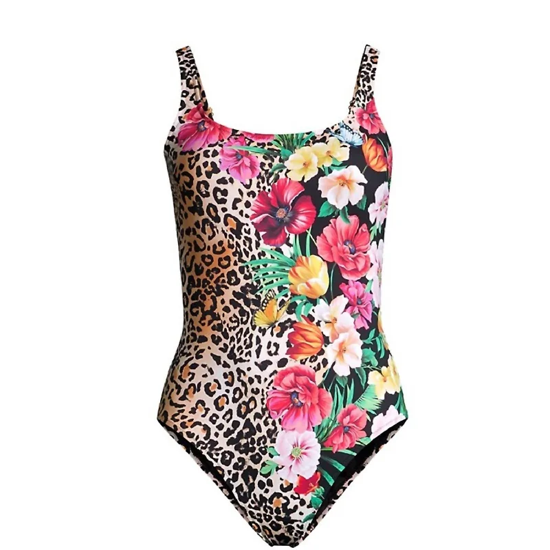 Women's Casual Wear Clothes Women's Sandrita Adjustable Strap One-Piece Swimsuit In Floral Vibrant