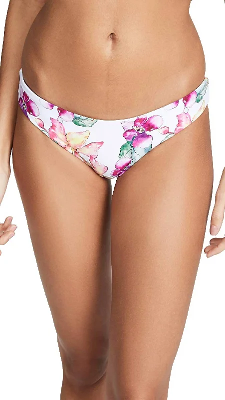 Women's Athletic Garments Reversible Full Coverage Hipster Bikini Bottom In Wild Orchid