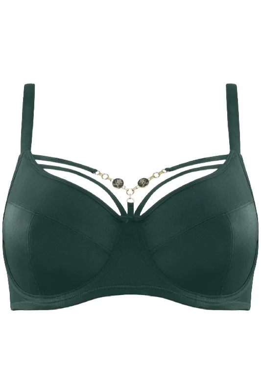 Women's Casual Apparel Untameable Teuta Balcony Unpadded Bra In Forest Green