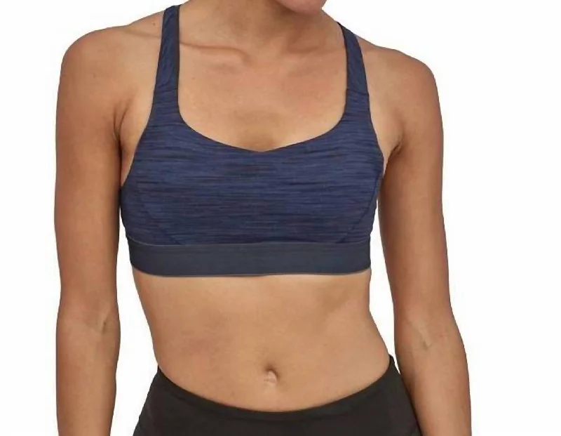 Women's Contemporary Apparel Women's Switchback Sports Bra In Dolomite Blue,smolder Blue