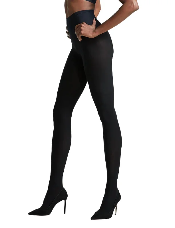 Women's Sporty Chic Clothes Ultimate Opaque Matte Tight In Black