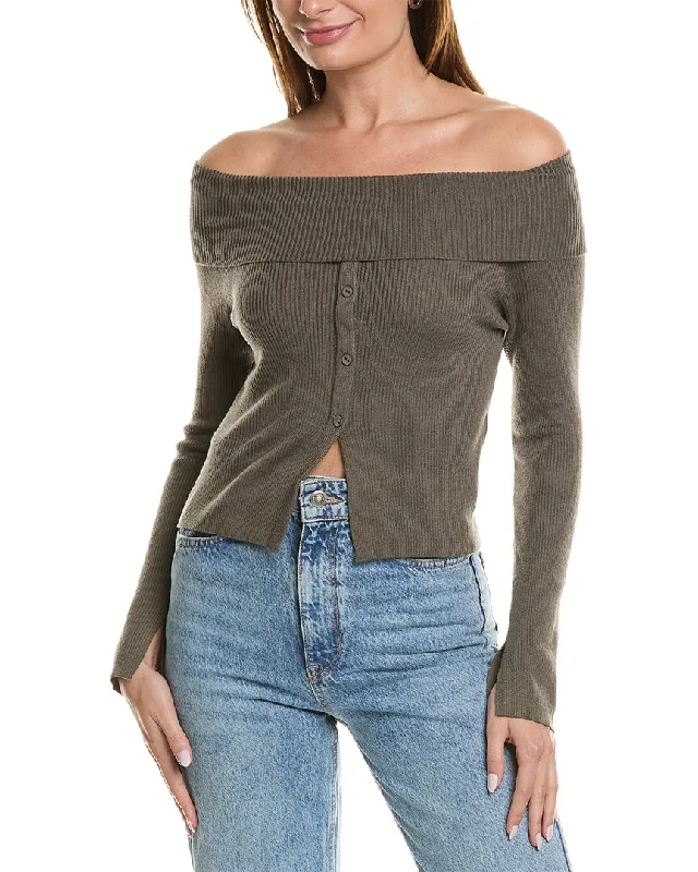 Women's Trendy Garments SERENETTE Button Front Wool-Blend Sweater