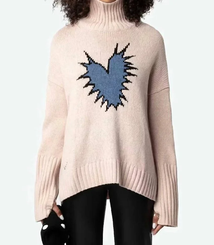 Timeless Women's Outfit Alma We Heart Spike Sweater In Sweet