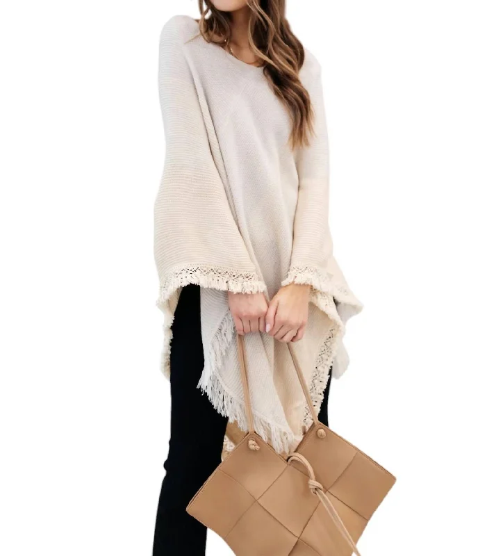 Women's Resort Garments Forever Loved Poncho In Grey