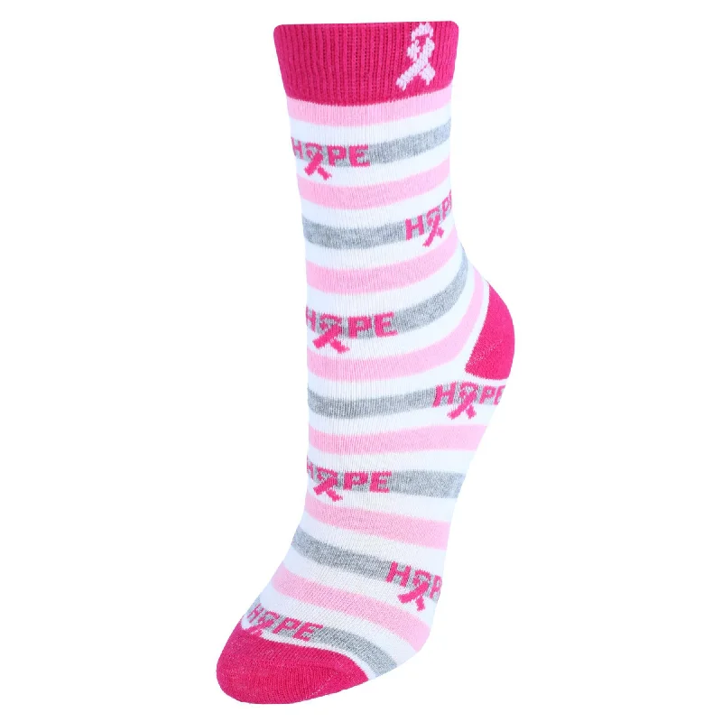 Sustainable Women's Clothes Women's Breast Cancer Awareness Hope Novelty Socks