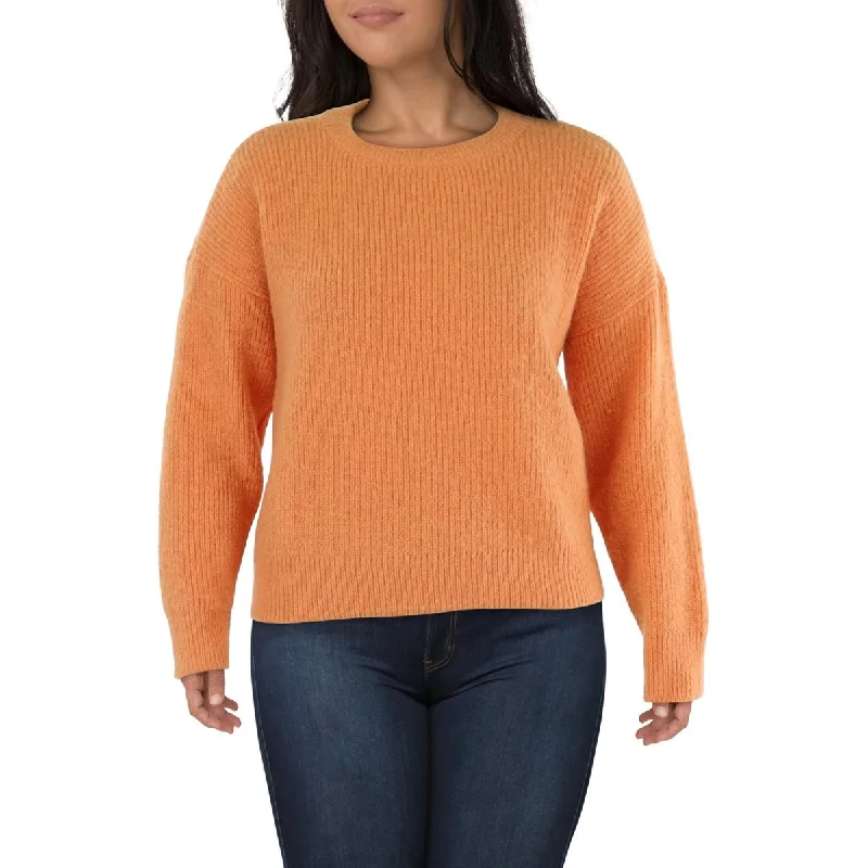 Women's Clothing Plus Womens Ribbed Work Day Wear Pullover Sweater