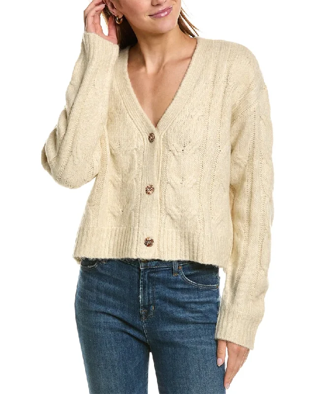 Classic Women's Clothing Styles Chaser Cable Knit Bridge Cardigan