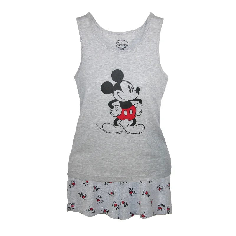 Women's Workout Garments Mickey Mouse Tank and Shorts Pajama Set