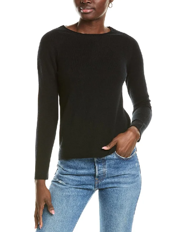 Stylish Women's Attire sofiacashmere Relaxed Crewneck Cashmere Sweater