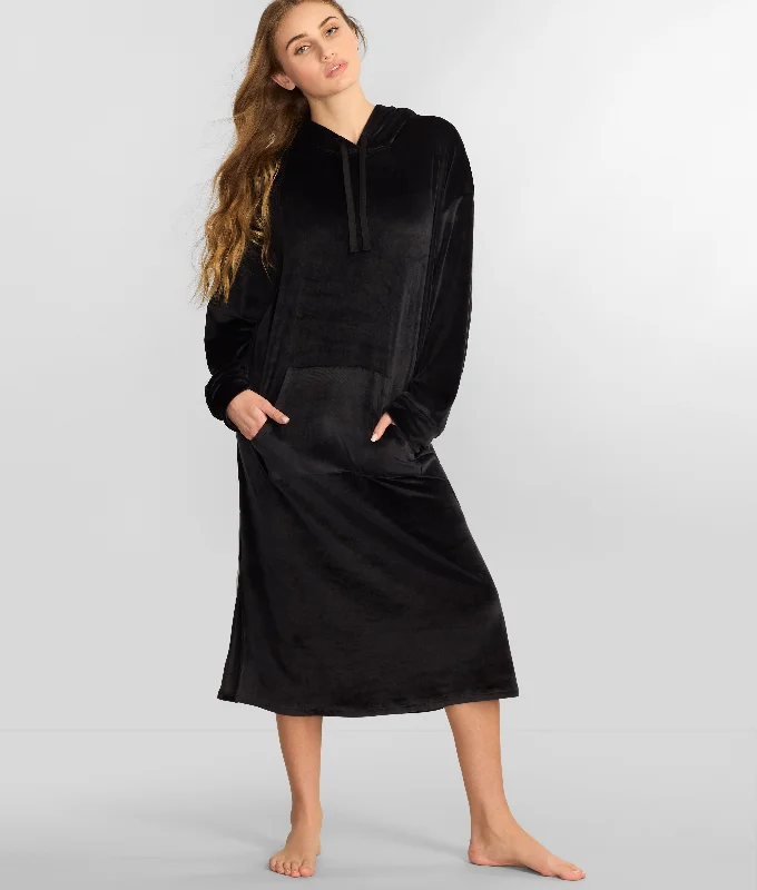 Women's Casual Outfit Reveal Women's Velour Hooded Snuggler