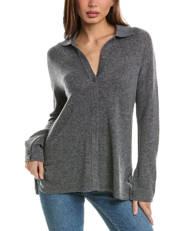 Women's High-Fashion Attire Hannah Rose Wool & Cashmere-Blend Shirt