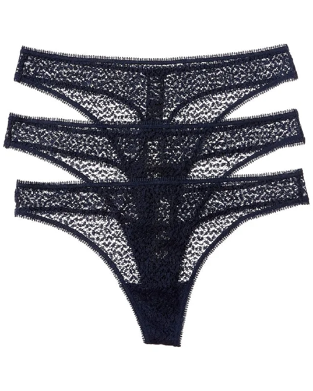 Women's Formal Clothes DKNY 3pk Modern Lace Thong