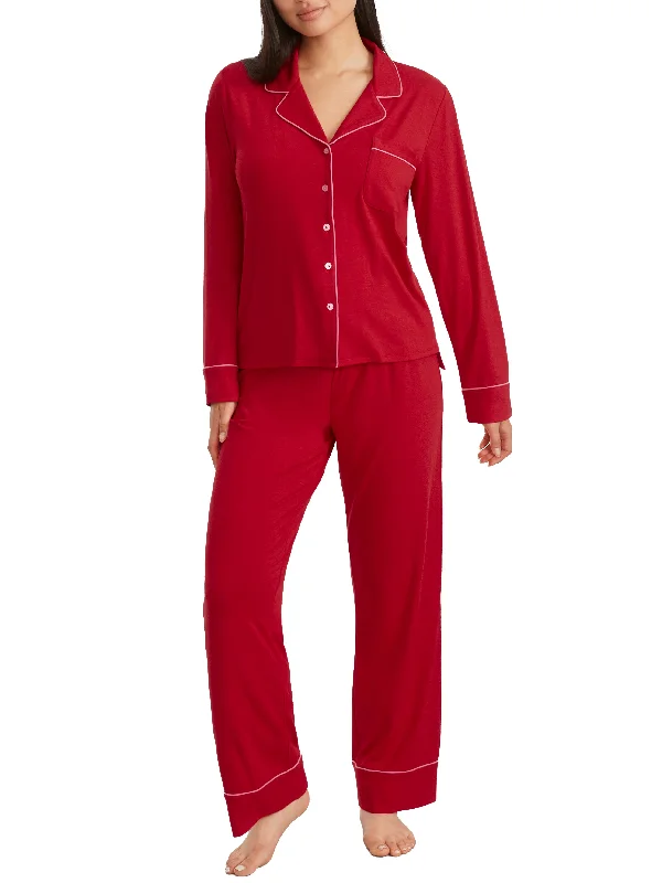 Stylish Women's Outfit Bare Women's The Cooling Piped Pajama Set