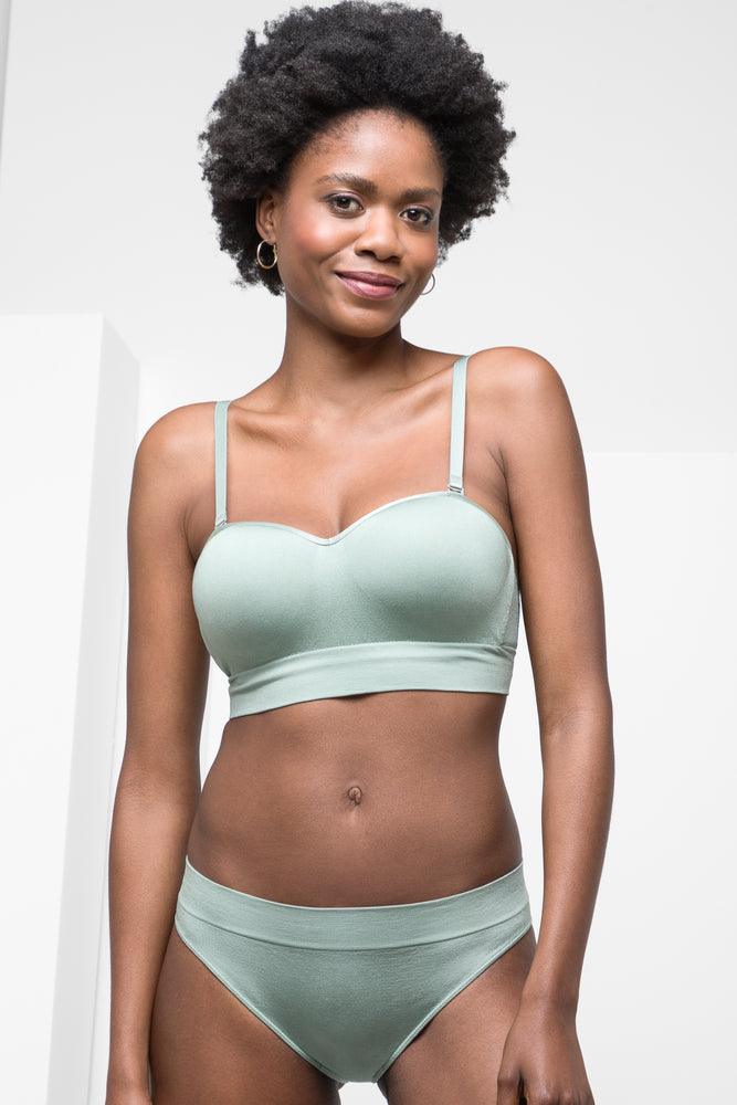 Fashionable Women's Casual Apparel 3 Pack Seam-Free Brazilian Panties Green, Black & Grey Fashionable Women's Casual Apparel 3 Pack Seam-Free Brazilian Panties Green, Black & Grey