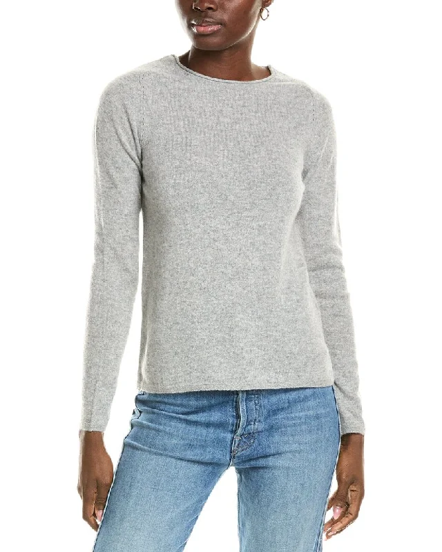 Women's Evening Wear Attire sofiacashmere Relaxed Crewneck Cashmere Sweater