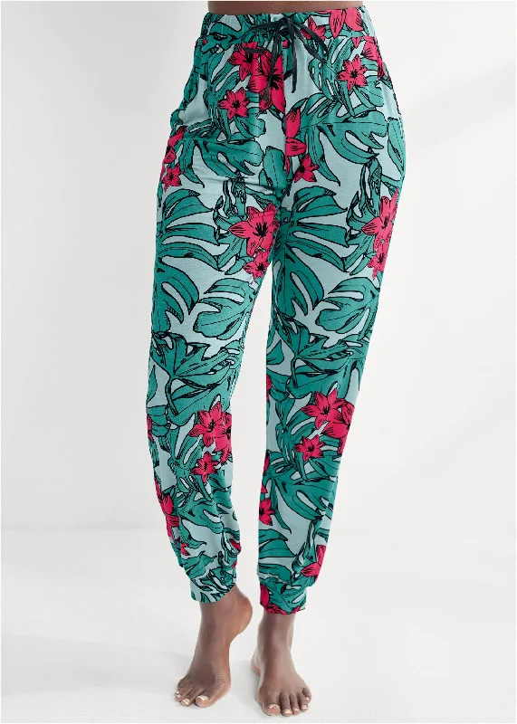 Modern Women's Apparel Pajama Joggers - Tropical Getaway