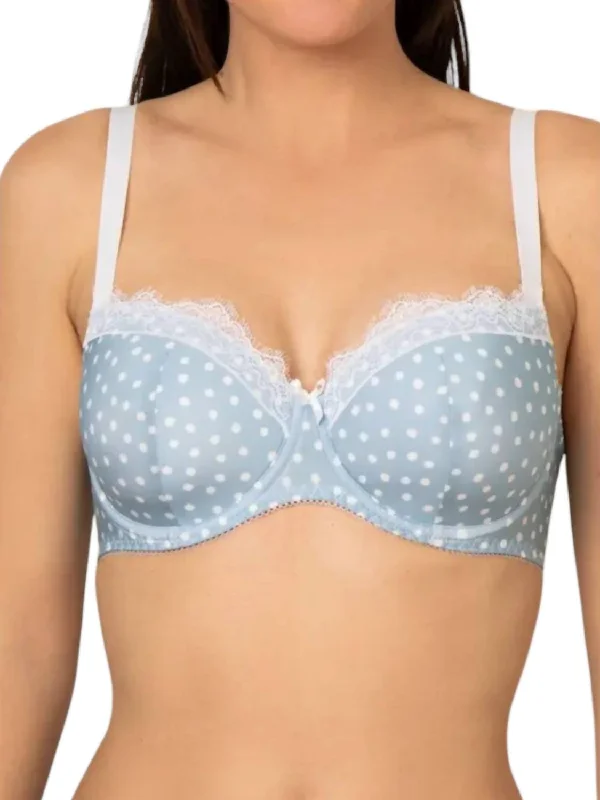 Women's Vintage Garments Pois Sixties Tulip Bra In Bleu