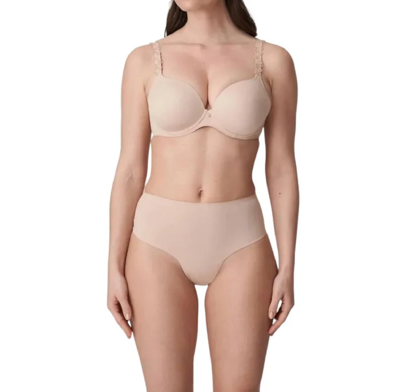 Women's Travel Garments Perle Plunge Contour Bra In Caffe Latte