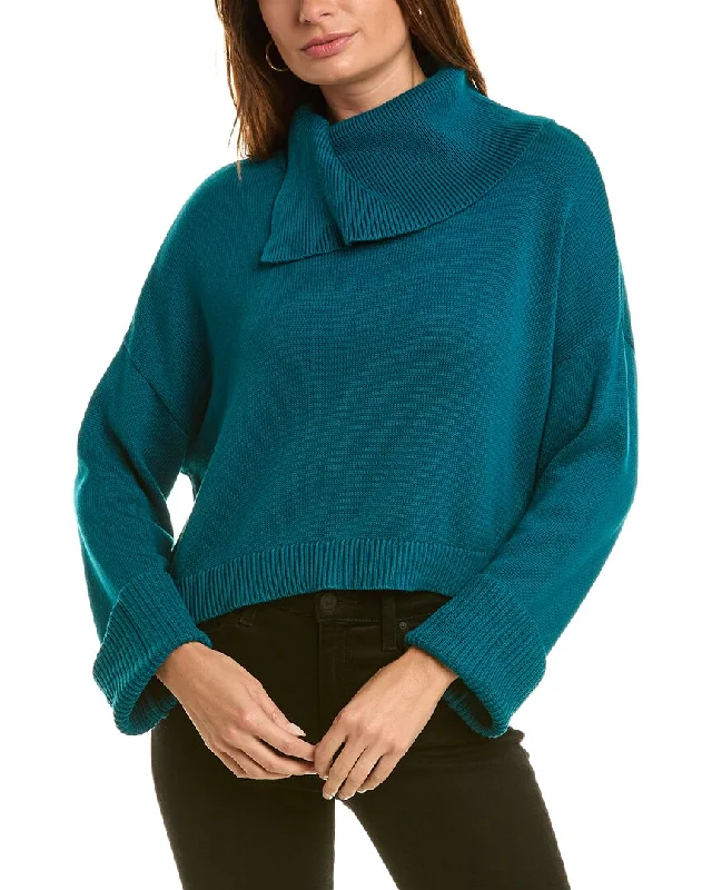 Formal Attire For Women 525 America Lily Split Turtleneck Sweater