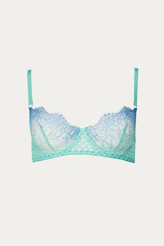 Vintage-Inspired Women's Clothes Rumor Bra In Turquoise Gradient