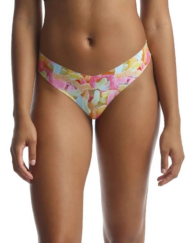 Women's High-Fashion Apparel Photo-Op Thong Panty In Gummies