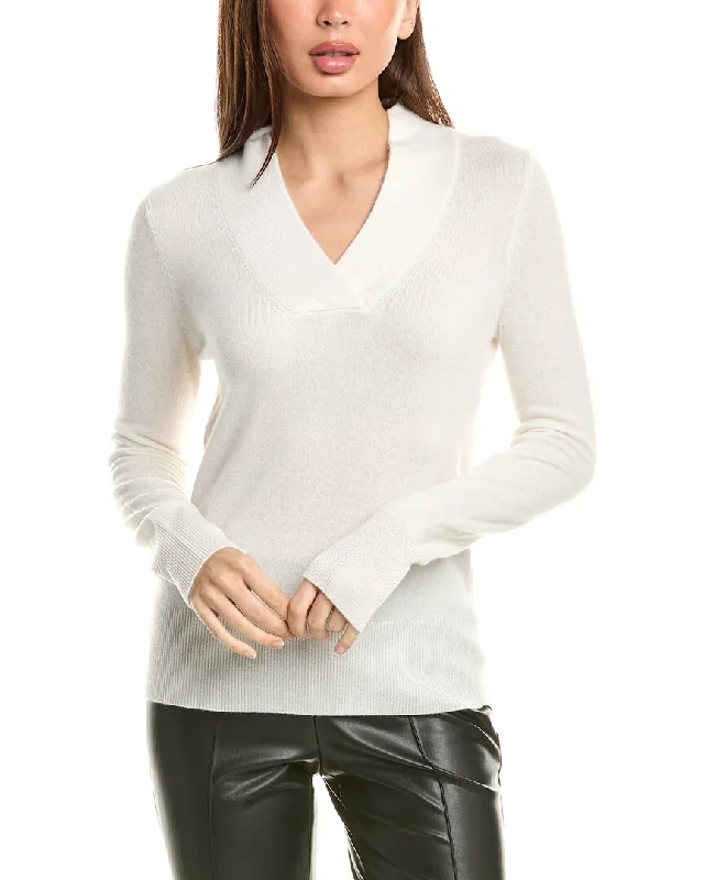 Women's Casual Clothing For Lounging InCashmere Cross Neck Cashmere Sweater