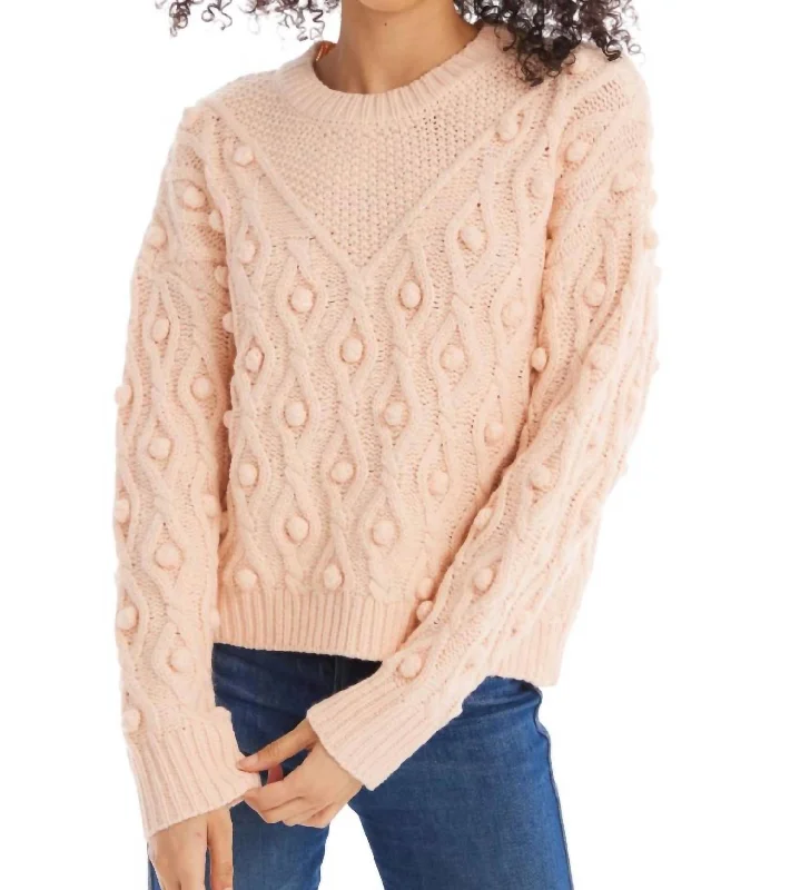 Women's Clothes For Work Events Esme Sweater In Blush