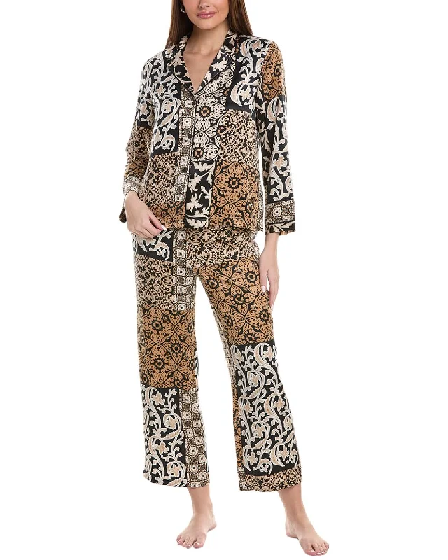 Women's Stylish Professional Garments Natori 2pc Top & Pant Set