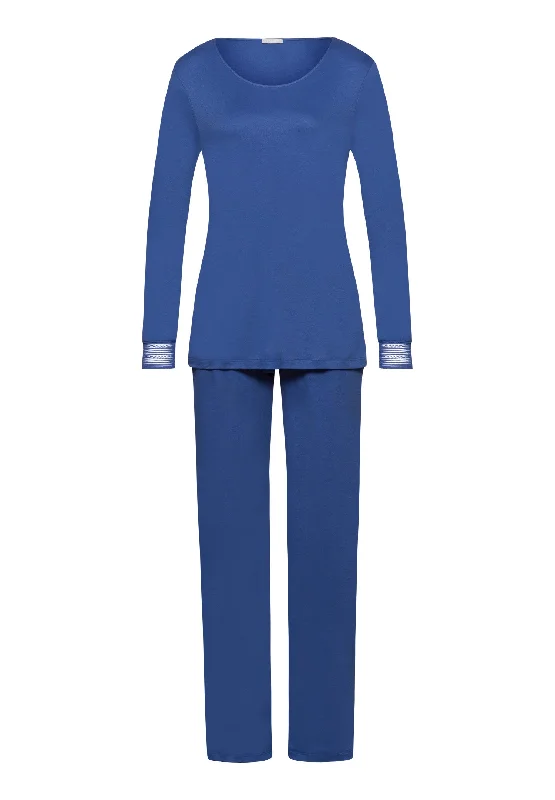 Comfortable Women's Clothing Sophie Cotton Pajama Set | Blue Horizon 74879-2546