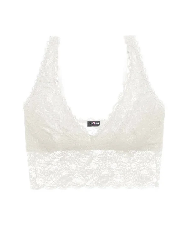 Women's Evening Clothing Women's Never Say Never Extended Plunge Longline Bralette In White