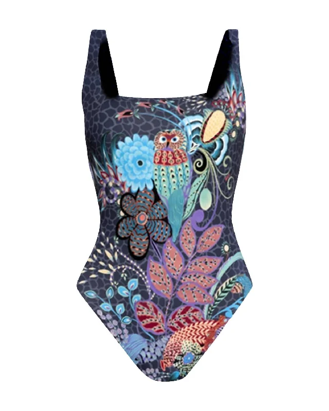 Affordable Women's Apparel Square Neck One Piece In Multi