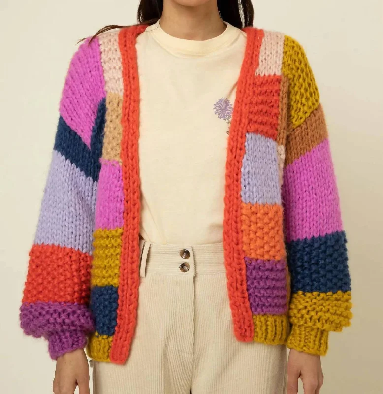 Women's Party Outfit Maelia Cardigan In Rainbow